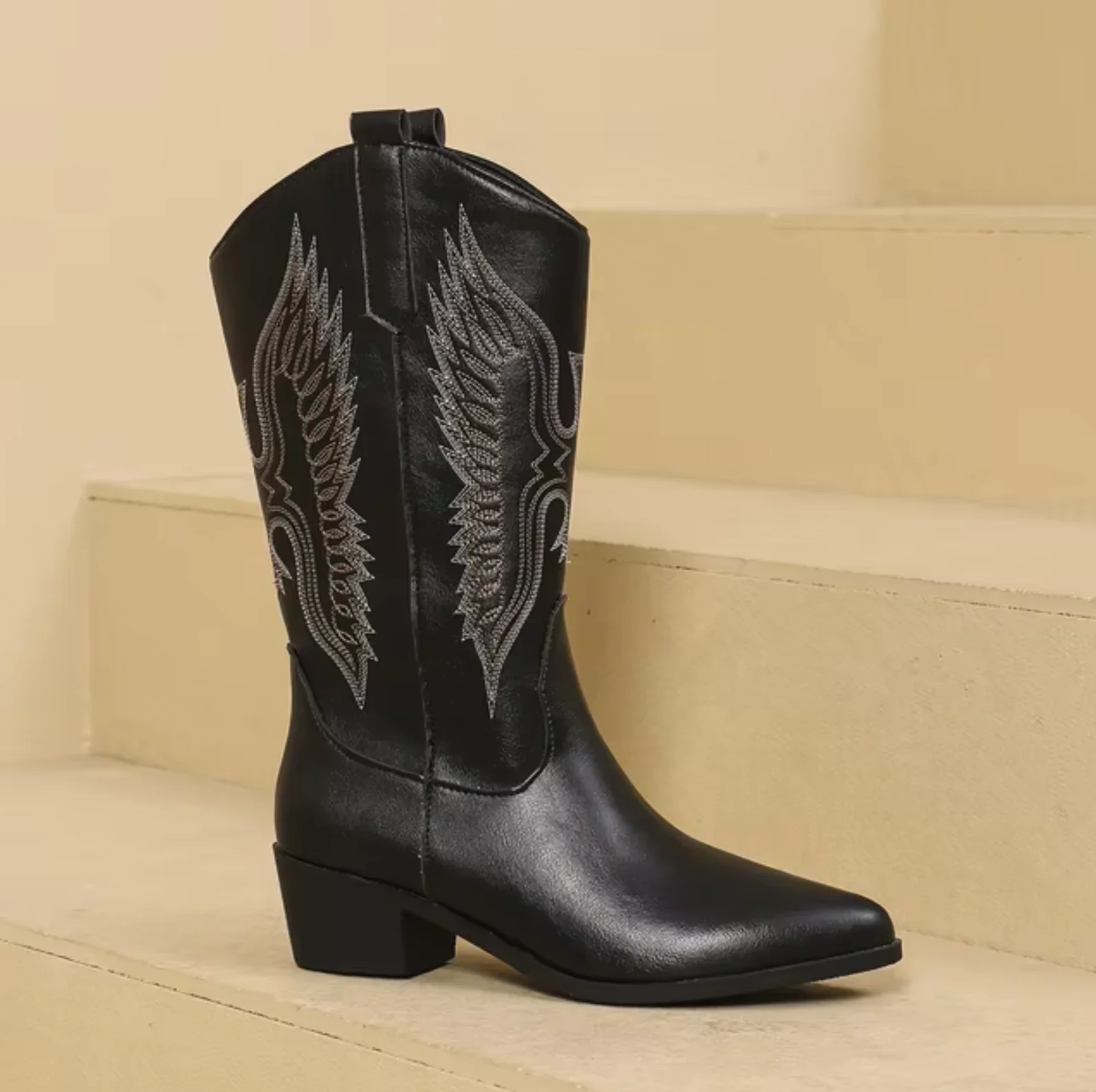 Ankle Boots Women – Western Leather Design with Comfortable Fit - Image 3
