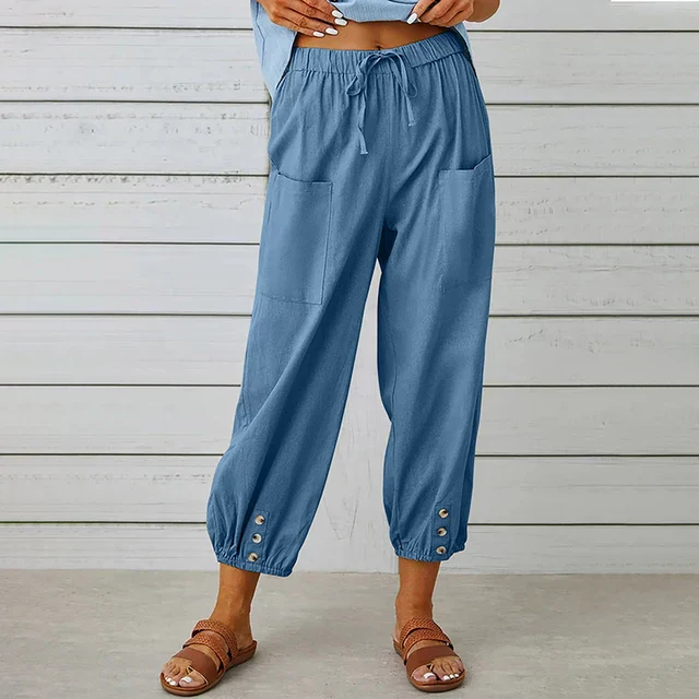 Casual Pants for Women – Lightweight Breathable Stylish Leisure Trousers - Image 3