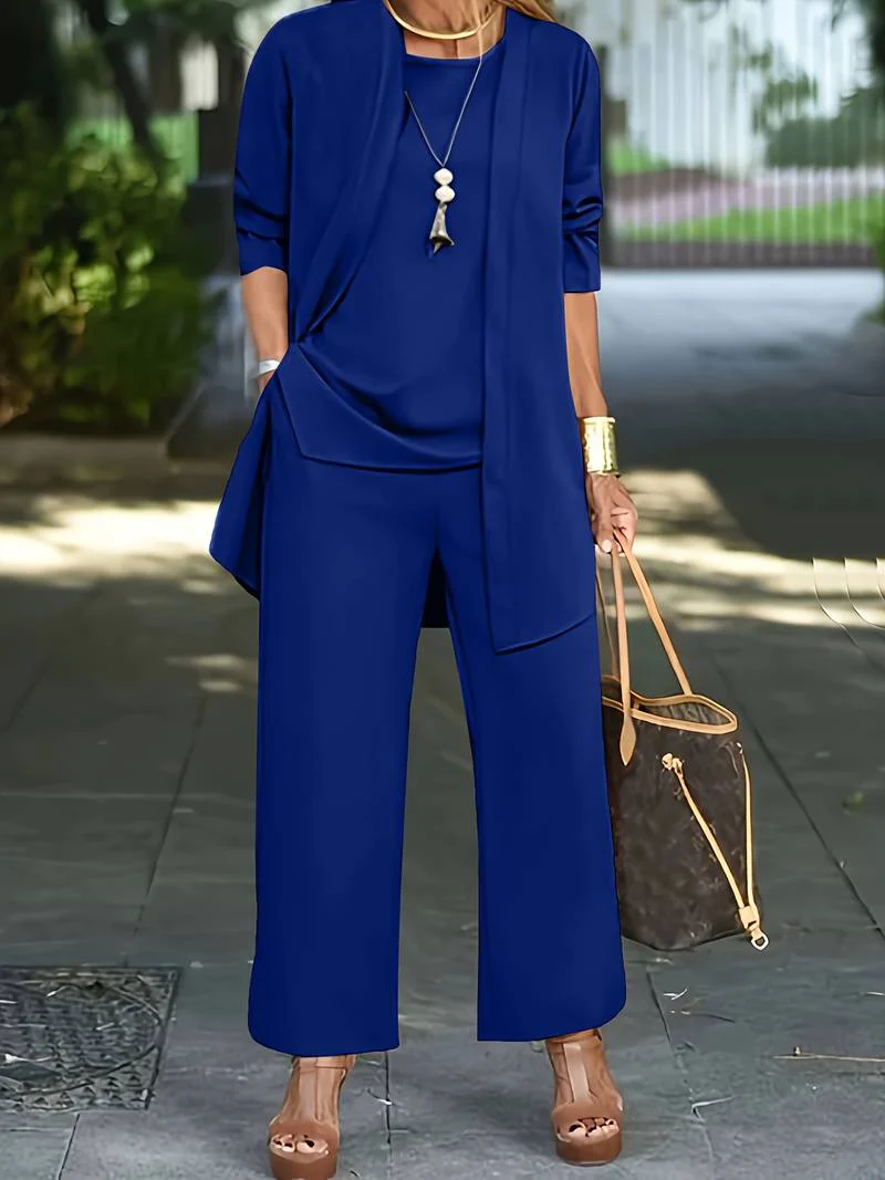 Elegant Ladies Outfit – Three-Piece Festive Ensemble for Special Occasions - Image 4