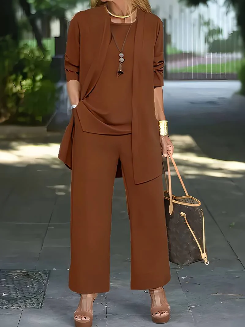 Elegant Ladies Outfit – Three-Piece Festive Ensemble for Special Occasions - Image 5