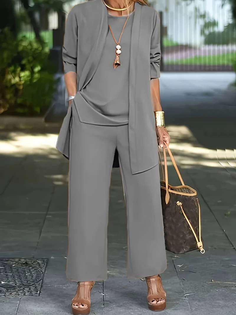 Elegant Ladies Outfit – Three-Piece Festive Ensemble for Special Occasions - Image 6