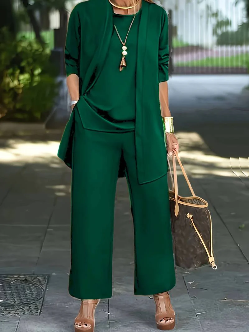 Elegant Ladies Outfit – Three-Piece Festive Ensemble for Special Occasions - Image 8