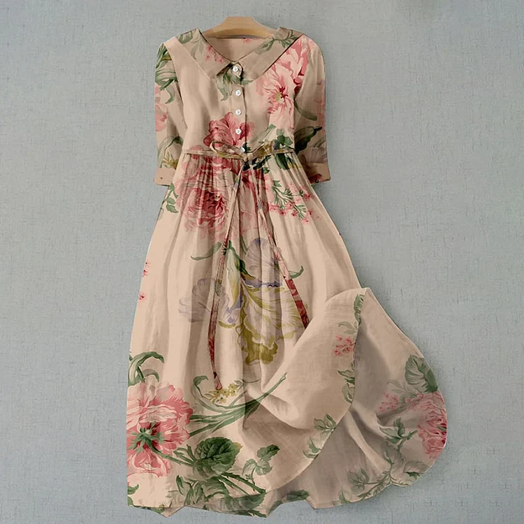 Floral Lace Dress – Elegant Vintage Style for Special Occasions - Image 2