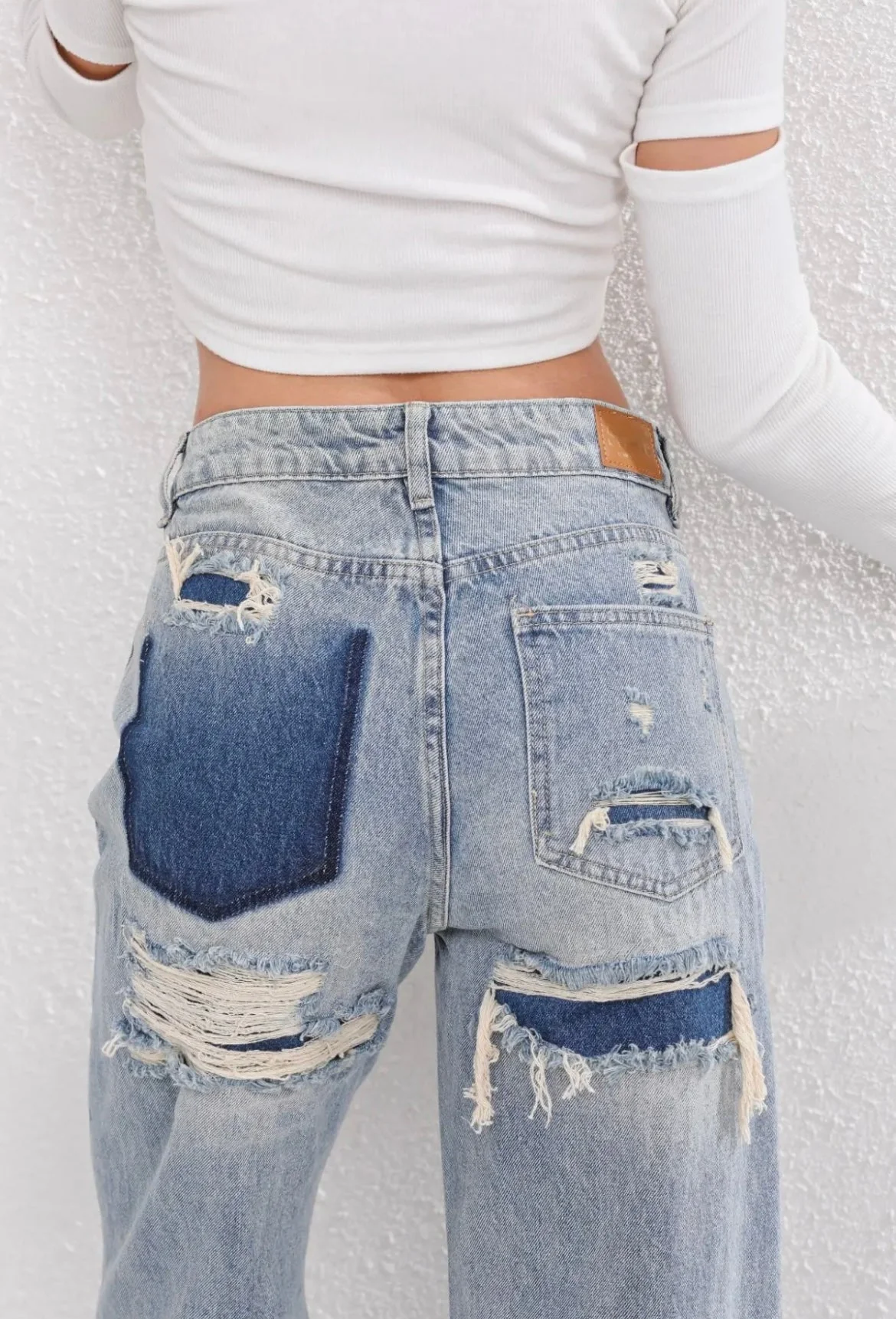 High Waist Ripped Jeans Women – Stylish Slim Fit Denim for Casual Wear - Image 4