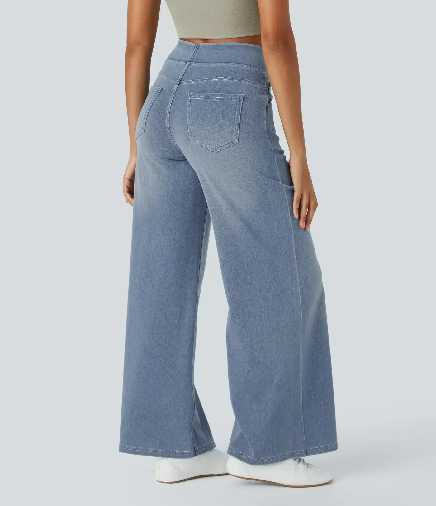 High Waist Stretch Pants Women – Comfy Casual Trousers with Elastic Fit - Image 10