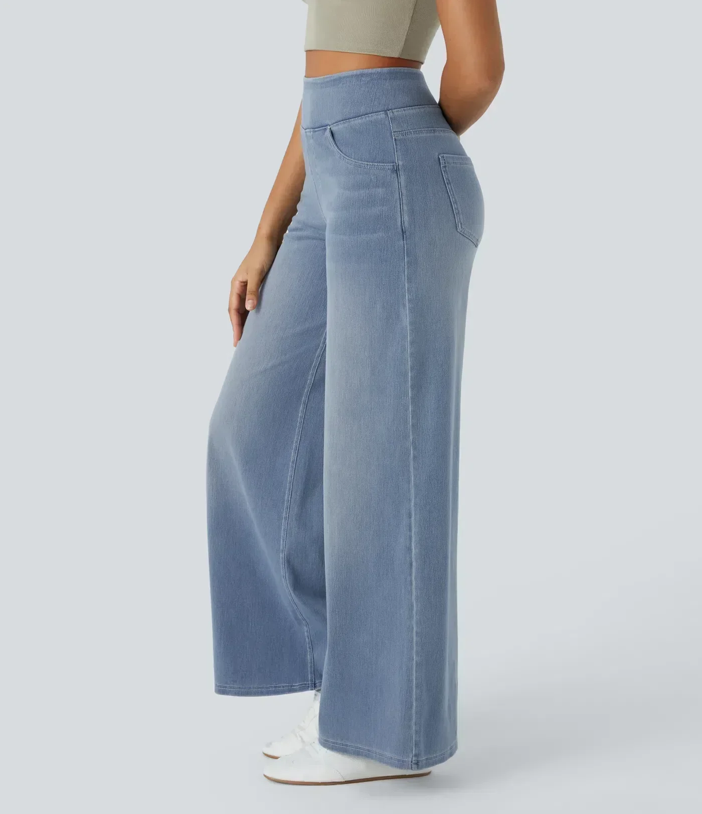 High Waist Stretch Pants Women – Comfy Casual Trousers with Elastic Fit - Image 11