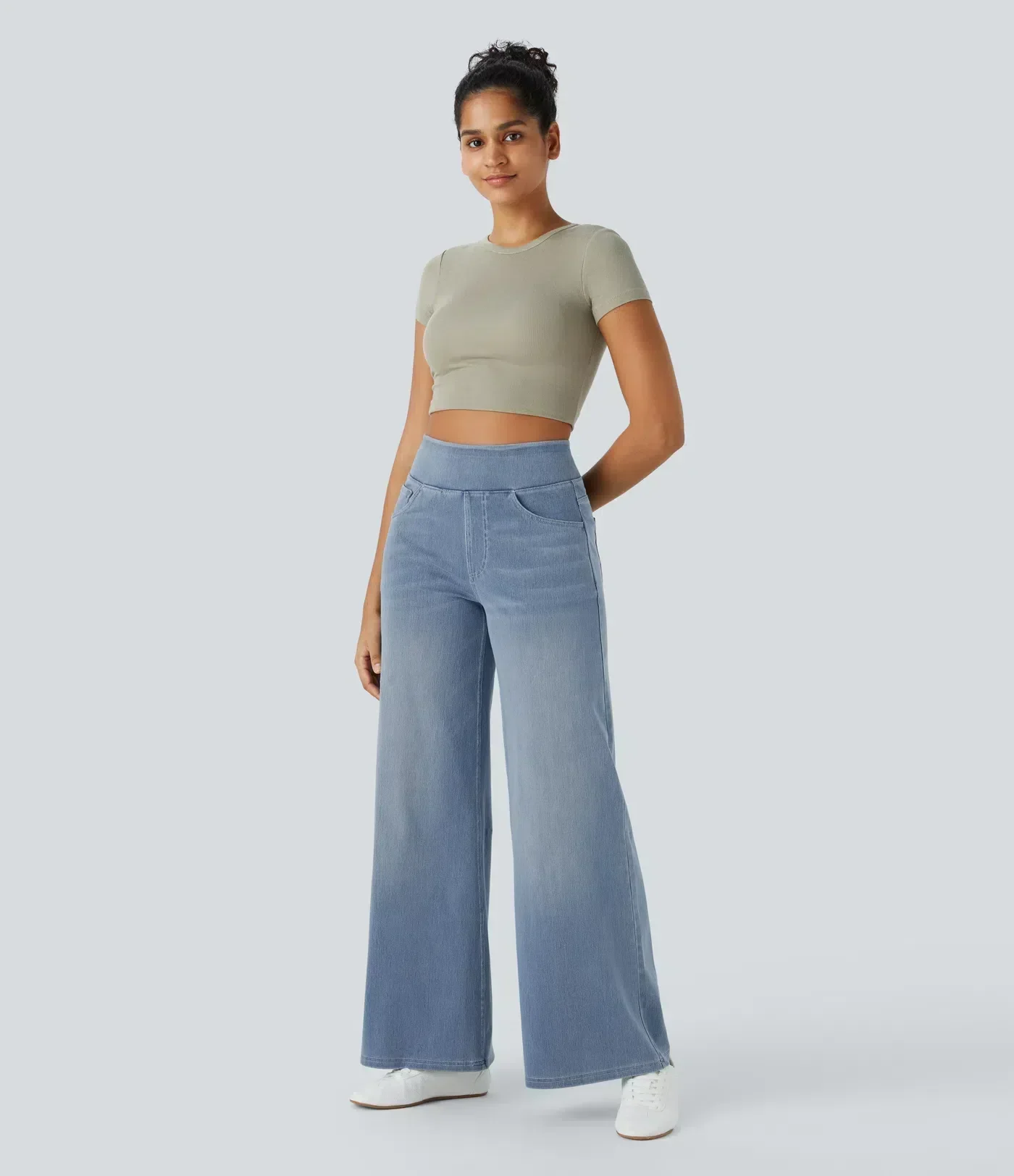 High Waist Stretch Pants Women – Comfy Casual Trousers with Elastic Fit - Image 13