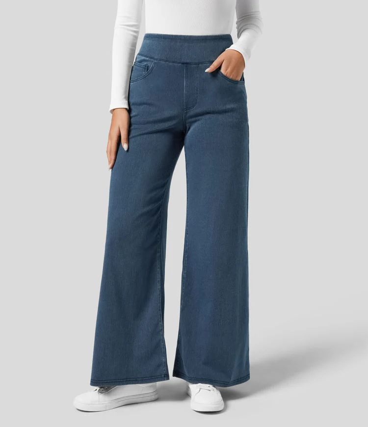 High Waist Stretch Pants Women – Comfy Casual Trousers with Elastic Fit - Image 15