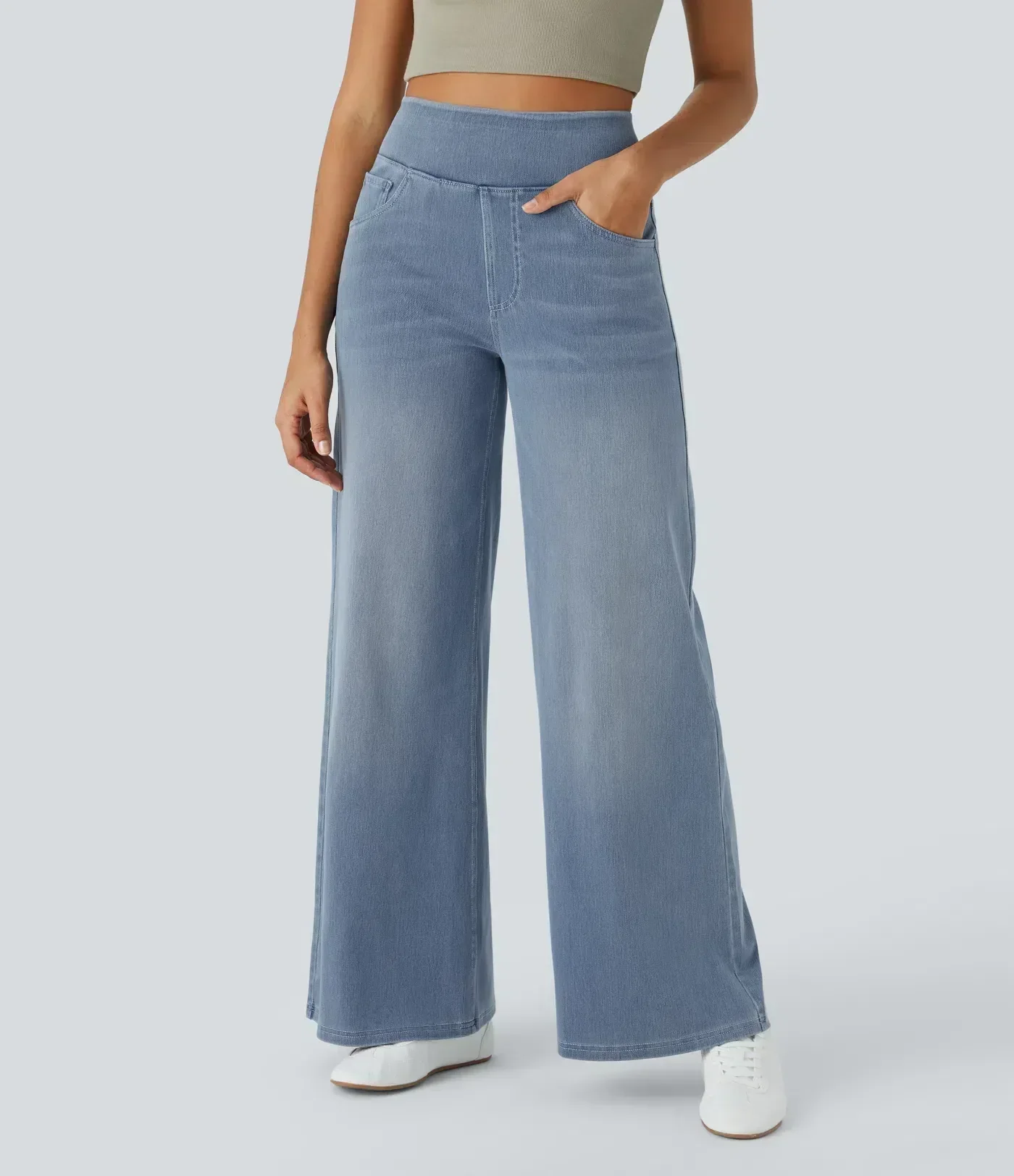 High Waist Stretch Pants Women – Comfy Casual Trousers with Elastic Fit - Image 16