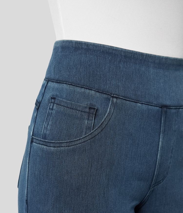 High Waist Stretch Pants Women – Comfy Casual Trousers with Elastic Fit - Image 3
