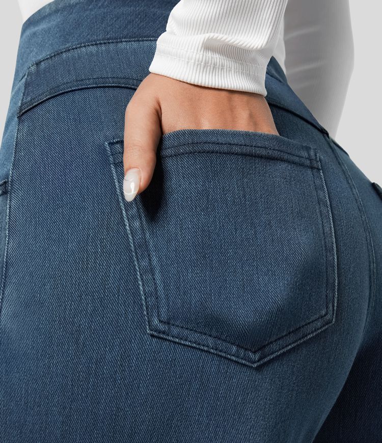 High Waist Stretch Pants Women – Comfy Casual Trousers with Elastic Fit - Image 4