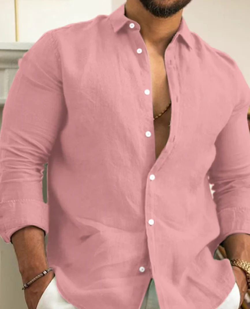Men's Linen Shirt – Stylish Breathable Casual Top for All Occasions - Image 5