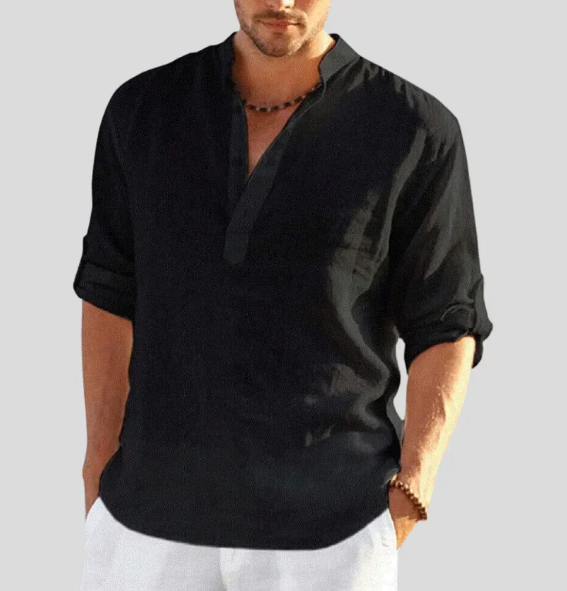 Men's Linen Shirt – Stylish Summer Casual Wear for Special Occasions - Image 4