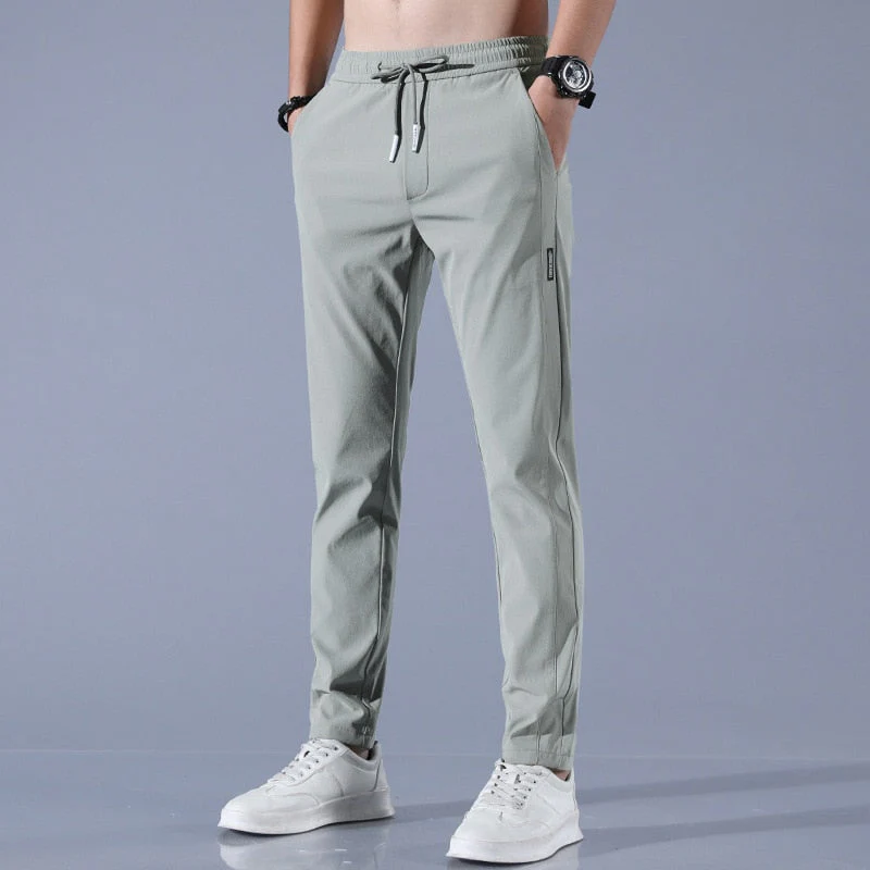 Men's Stretch Pants – Lightweight Quick-Dry Elastic Waist Casual Trousers - Image 4