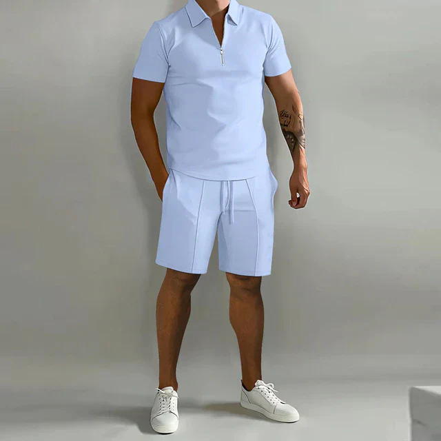 Men's Summer Set – Breathable Polo and Shorts for Warm Days - Image 3
