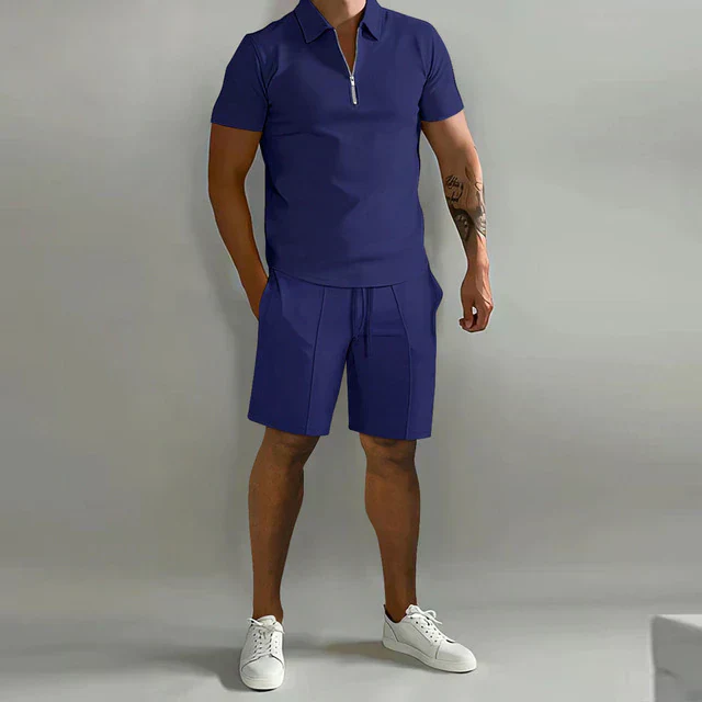 Men's Summer Set – Breathable Polo and Shorts for Warm Days - Image 4
