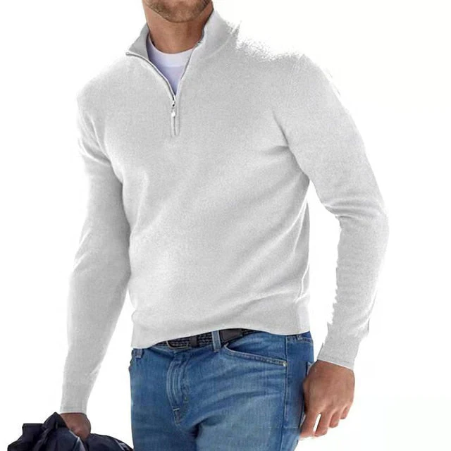 Merino Wool Sweater Women – Stylish V-neck with Zipper, Warm and Cozy - Image 7