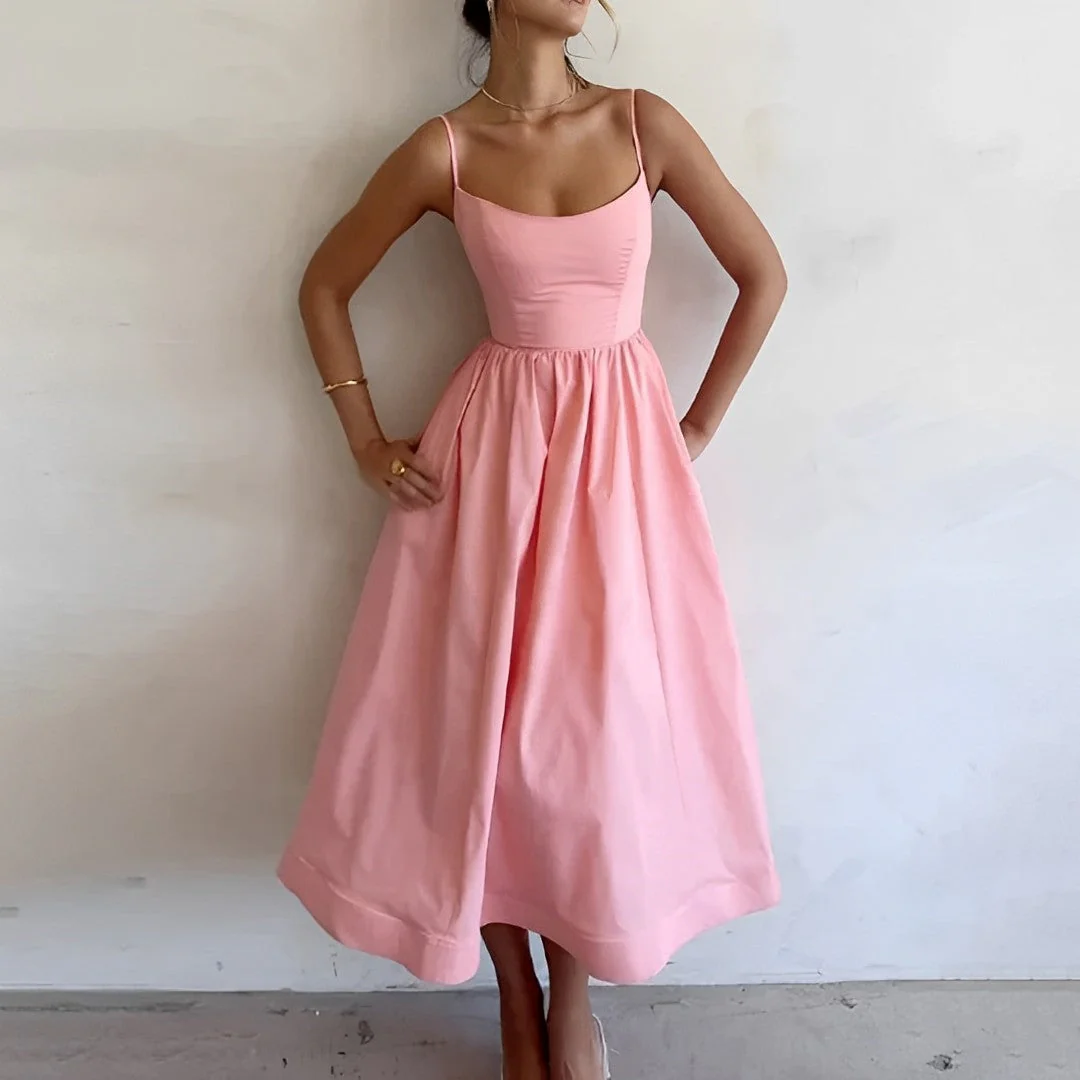 Puff Dress – Elegant Spaghetti Strap Dress with Puff Sleeves for Parties" 

Optimized Title: "Elegant Puff Dress – Spaghetti Strap Party Dress with Puff Sleeves