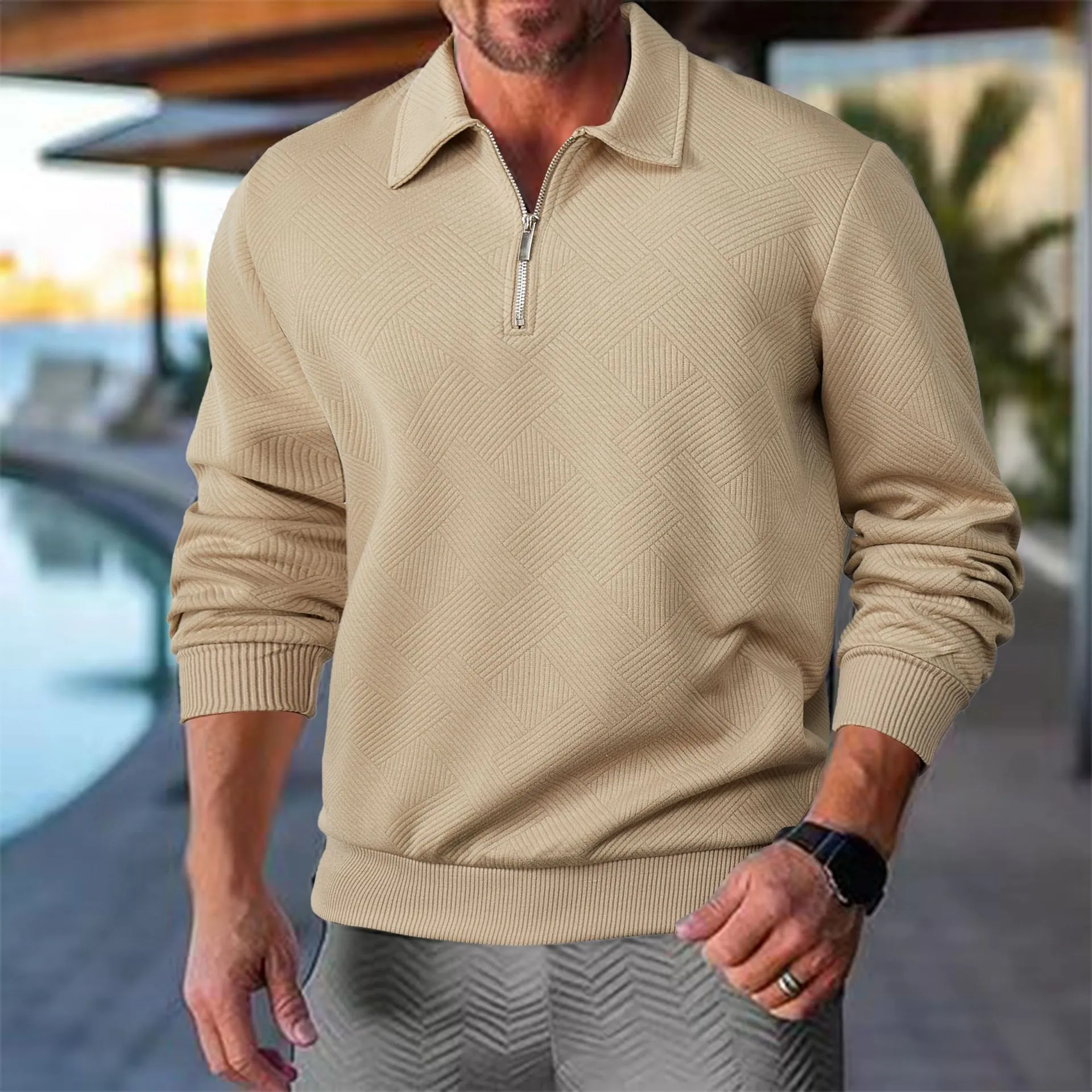 Quarter Zip Sweater Women – Short Sleeve Premium Knit for Comfort - Image 11