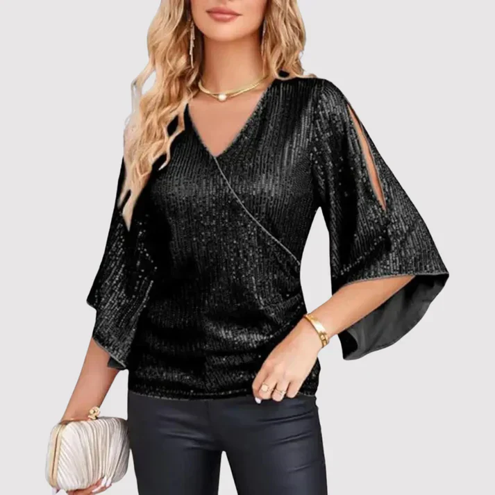 Shiny Top Women – Glitter Evening Wear for Festive Occasions - Image 3