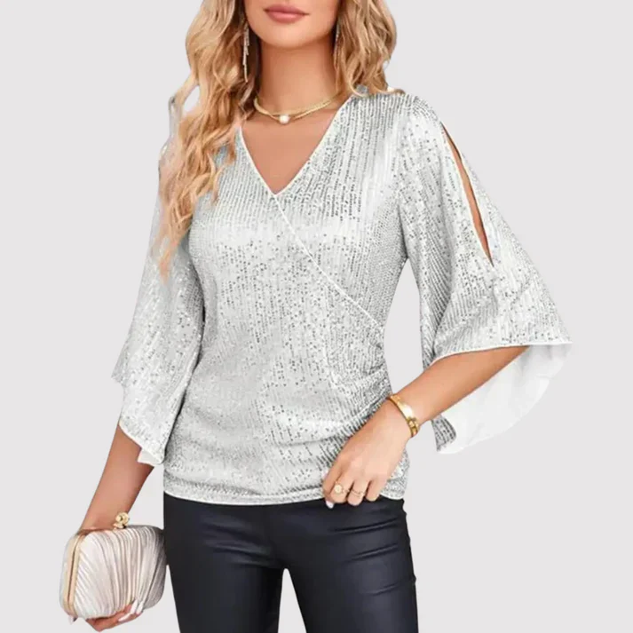 Shiny Top Women – Glitter Evening Wear for Festive Occasions - Image 4