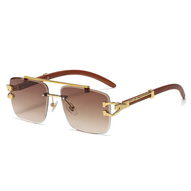 Sunglasses Unisex – Colored Lenses Gold Frame UV400 Protection - Image 17