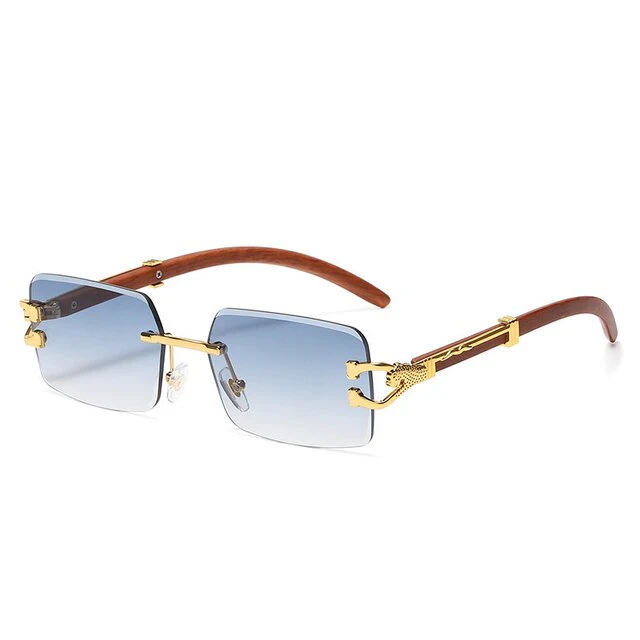 Sunglasses Unisex – Colored Lenses Gold Frame UV400 Protection - Image 19