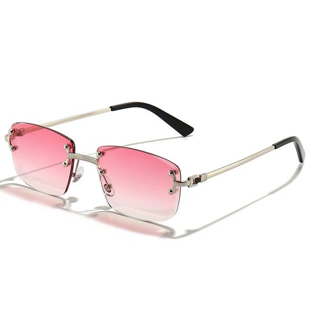 Sunglasses Unisex – Colored Lenses Gold Frame UV400 Protection - Image 8