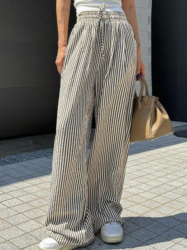 Striped Drawstring Trousers - Image 10