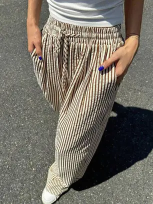 Striped Drawstring Trousers - Image 6