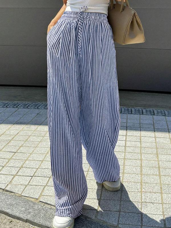 Striped Drawstring Trousers - Image 7