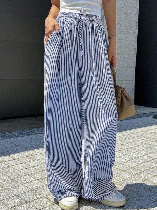 Striped Drawstring Trousers - Image 9