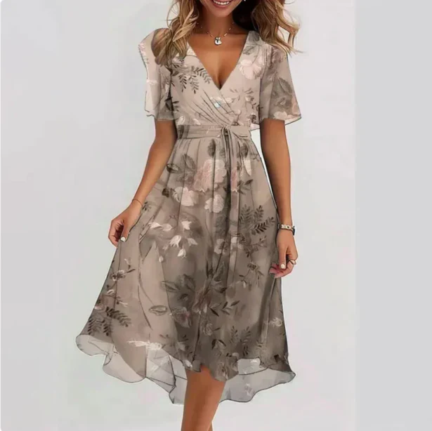 V-Neck Dress Women – Elegant Casual & Festive Dress - Image 4