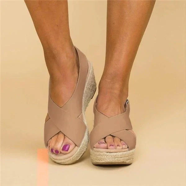 Wedge Sandals Women – Elegant Canvas Espadrilles for Summer - Image 3