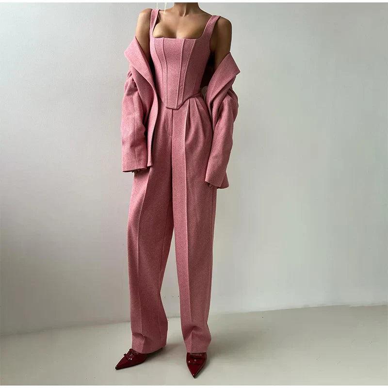 Women's Pantsuit – Elegant Tailored Fit, Luxurious Fabric for Work & Parties - Image 12