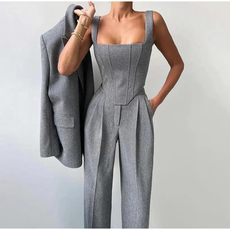 Women's Pantsuit – Elegant Tailored Fit, Luxurious Fabric for Work & Parties - Image 26