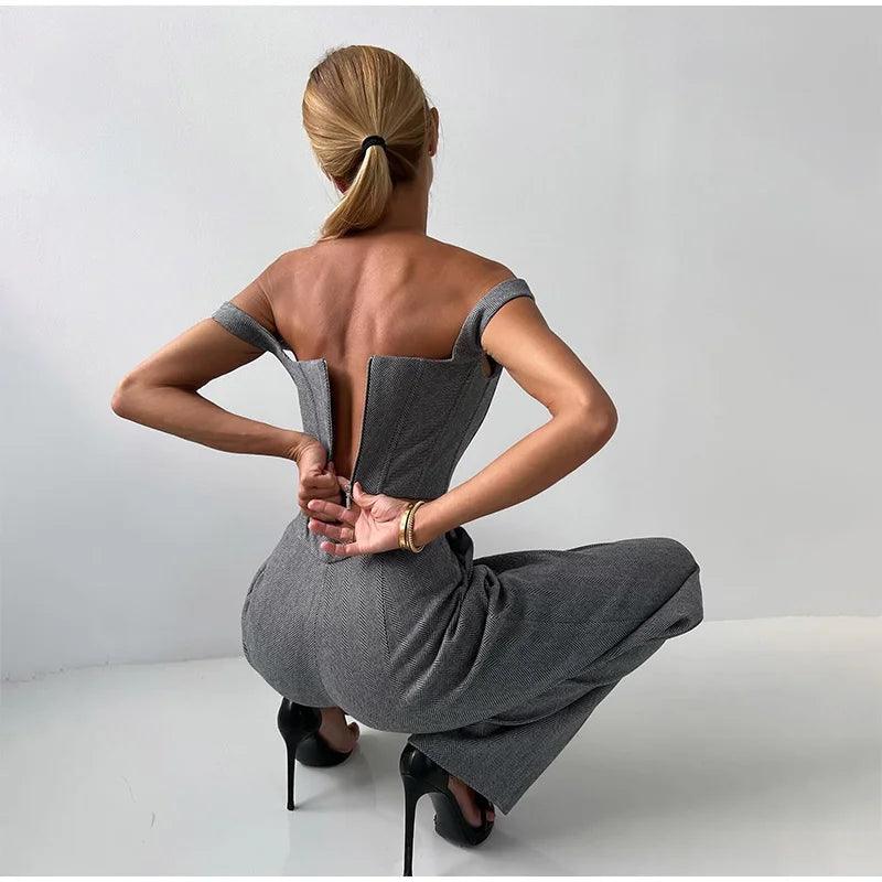 Women's Pantsuit – Elegant Tailored Fit, Luxurious Fabric for Work & Parties - Image 4